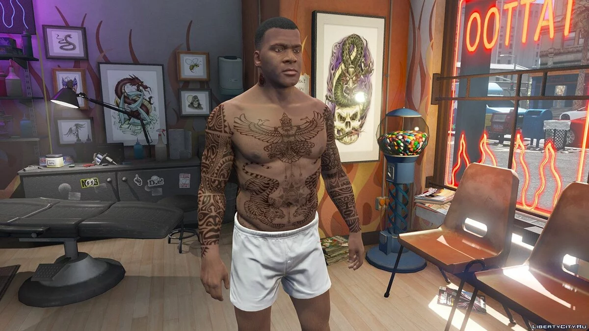Franklin的纹身2018 1.0.0 / GTA 5