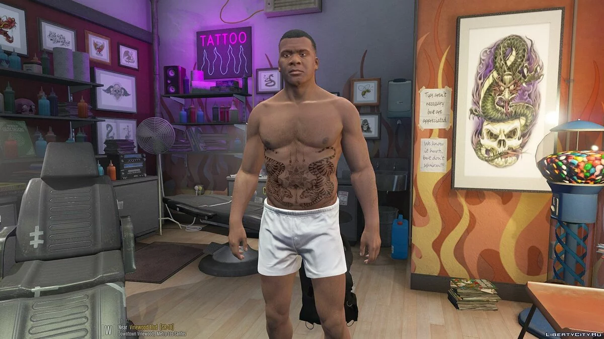 Franklin的纹身2018 1.0.0 / GTA 5