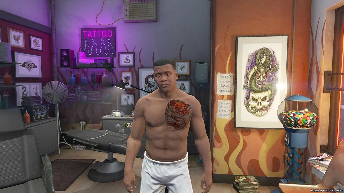 Franklin的纹身2018 1.0.0 / GTA 5