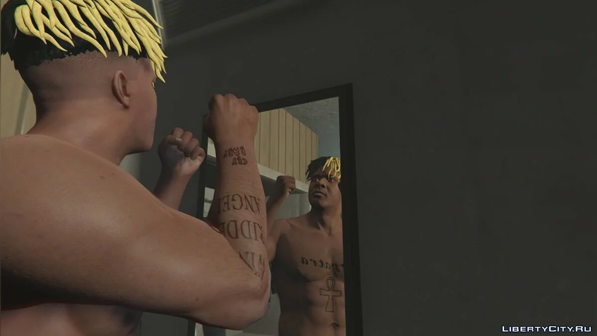 Tatuagens XXXTentacion para Franklin 1.3 / GTA 5