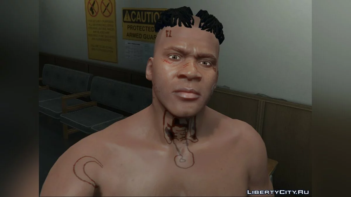 Tatuagens XXXTentacion para Franklin 1.3 / GTA 5