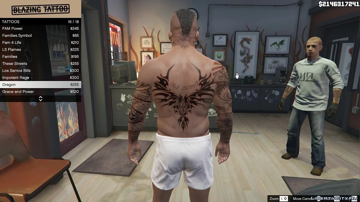 Nuevo conjunto de tatuajes para Franklin / GTA 5