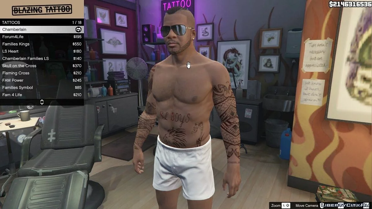 Nuevo conjunto de tatuajes para Franklin / GTA 5