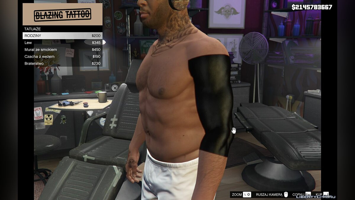 Download New pack of tattoos [HD][Franklin] for GTA 5