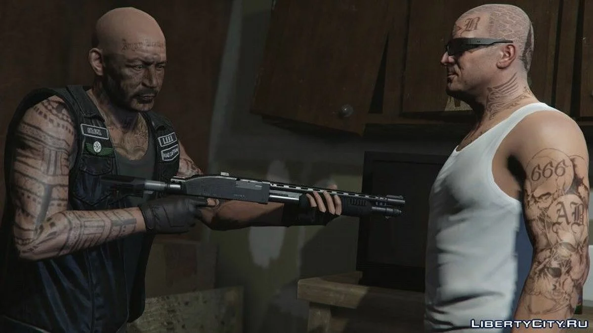 Aryan Brotherhood Gang Tattoo Pack / GTA 5