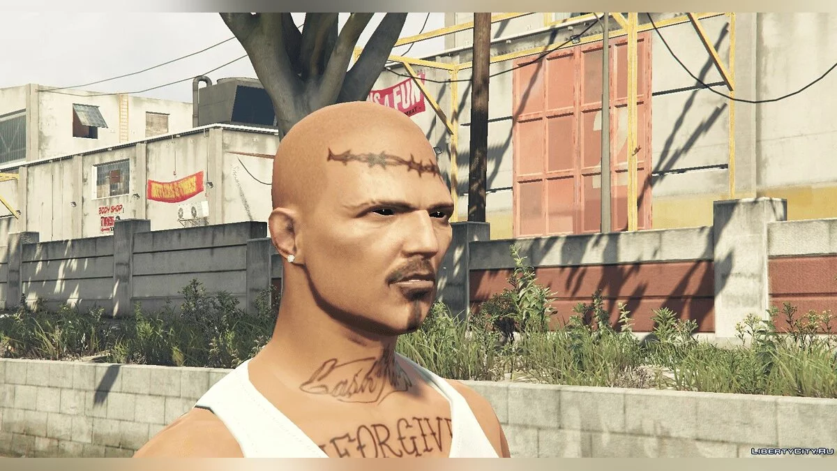 Tatuajes de prisión en la cara / GTA 5