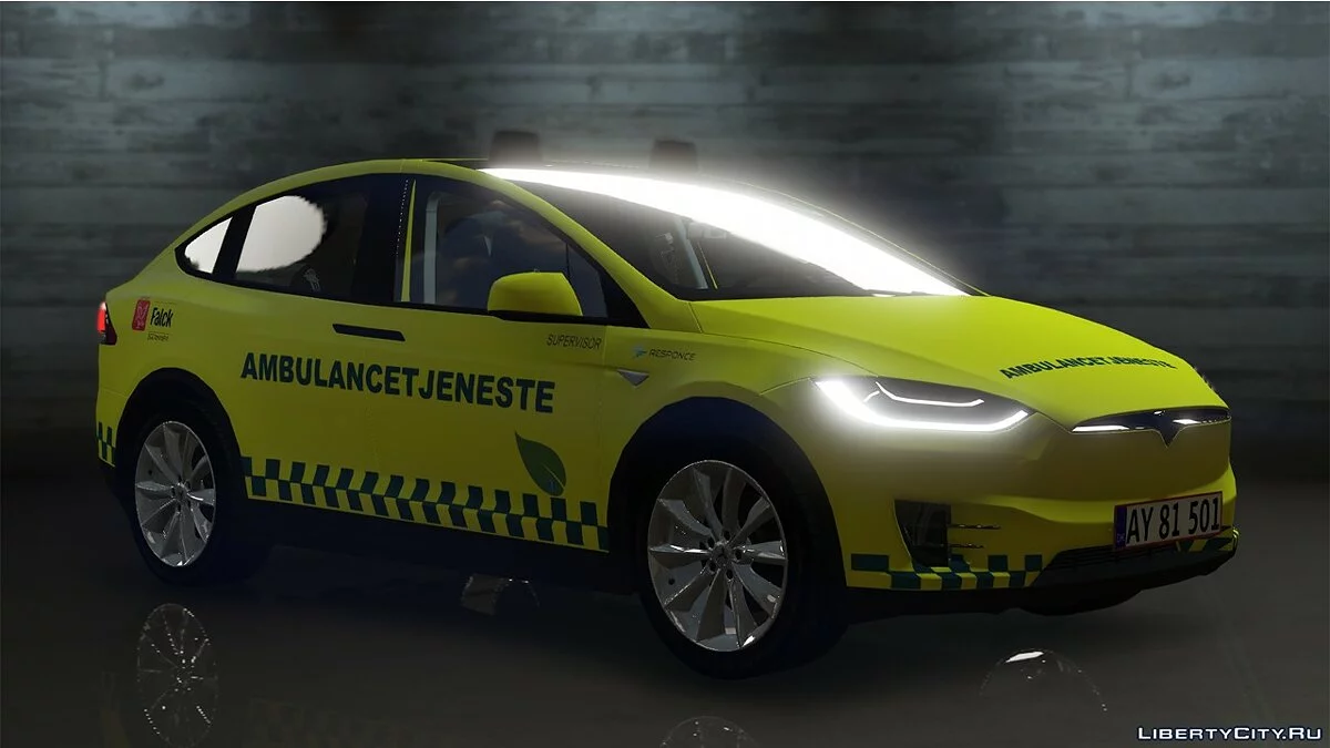 Tesla Model X - 4 Servicio de ambulancia - [OIV/Replace] 1.0 / GTA 5