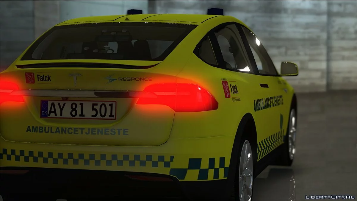 Tesla Model X - 4 Servicio de ambulancia - [OIV/Replace] 1.0 / GTA 5