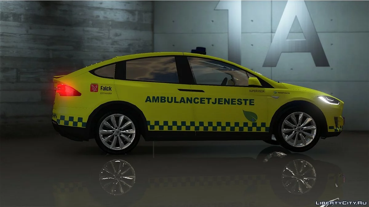 Tesla Model X - 4 Servicio de ambulancia - [OIV/Replace] 1.0 / GTA 5