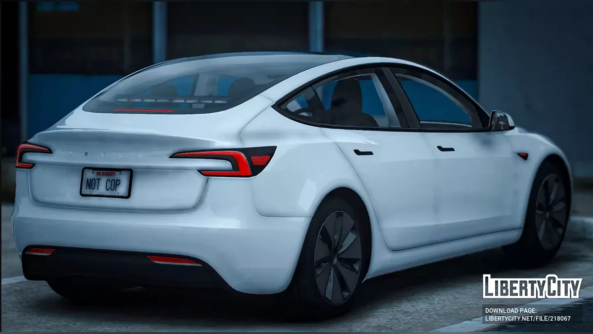 Tesla Model 3 Descaracterizado / GTA 5
