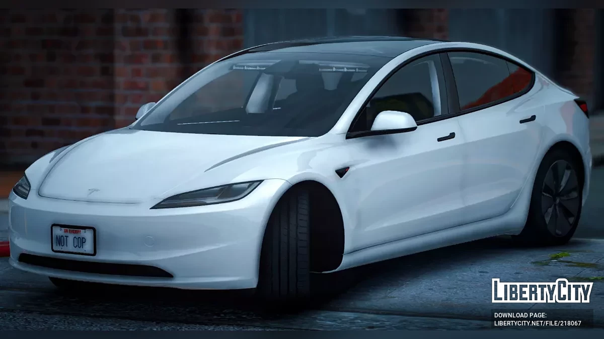 Tesla Model 3 Descaracterizado / GTA 5