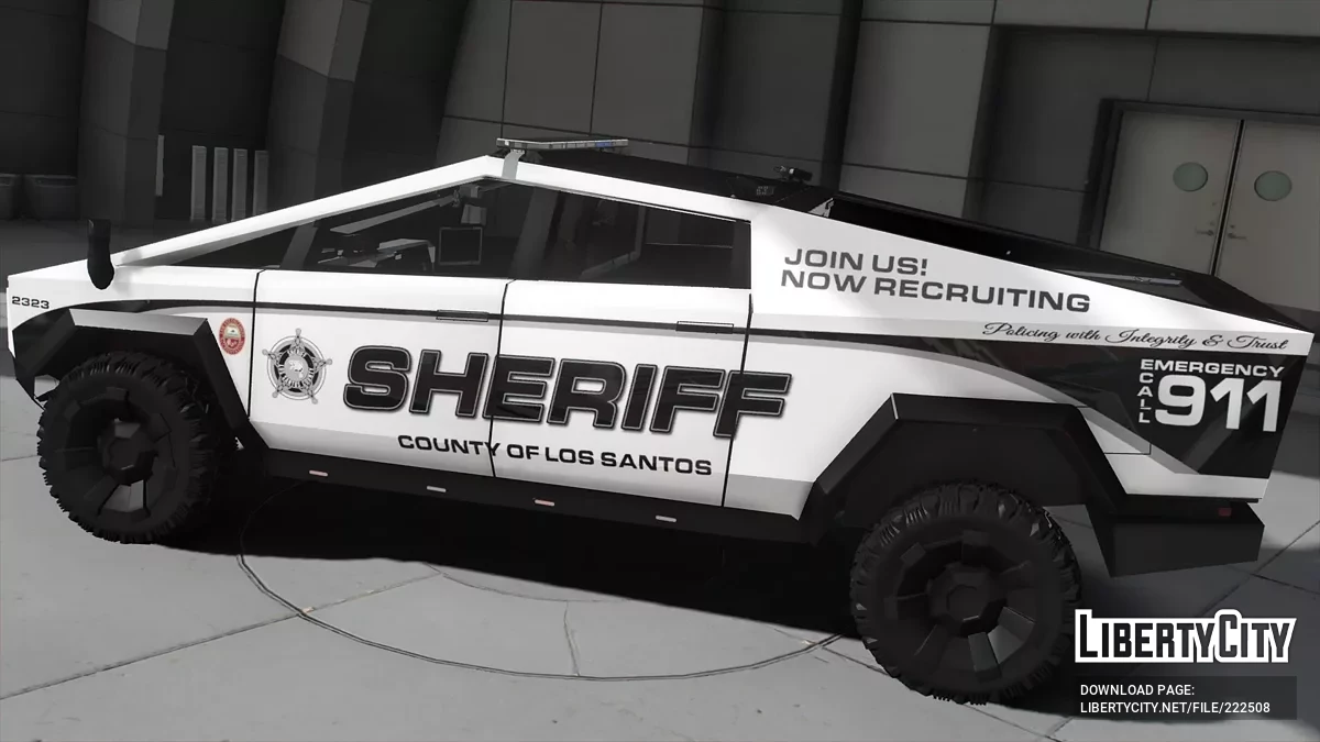 2023 Tesla CyberTruck Whelen Edge / GTA 5