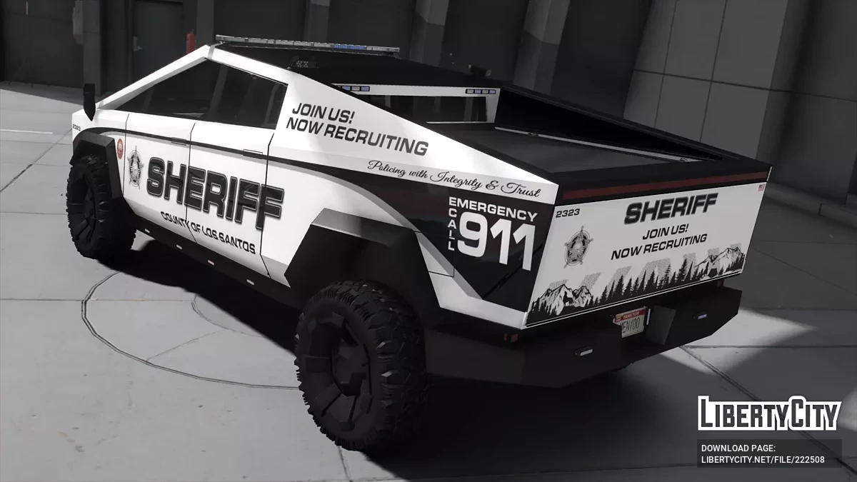 2023 Tesla CyberTruck Whelen Edge / GTA 5