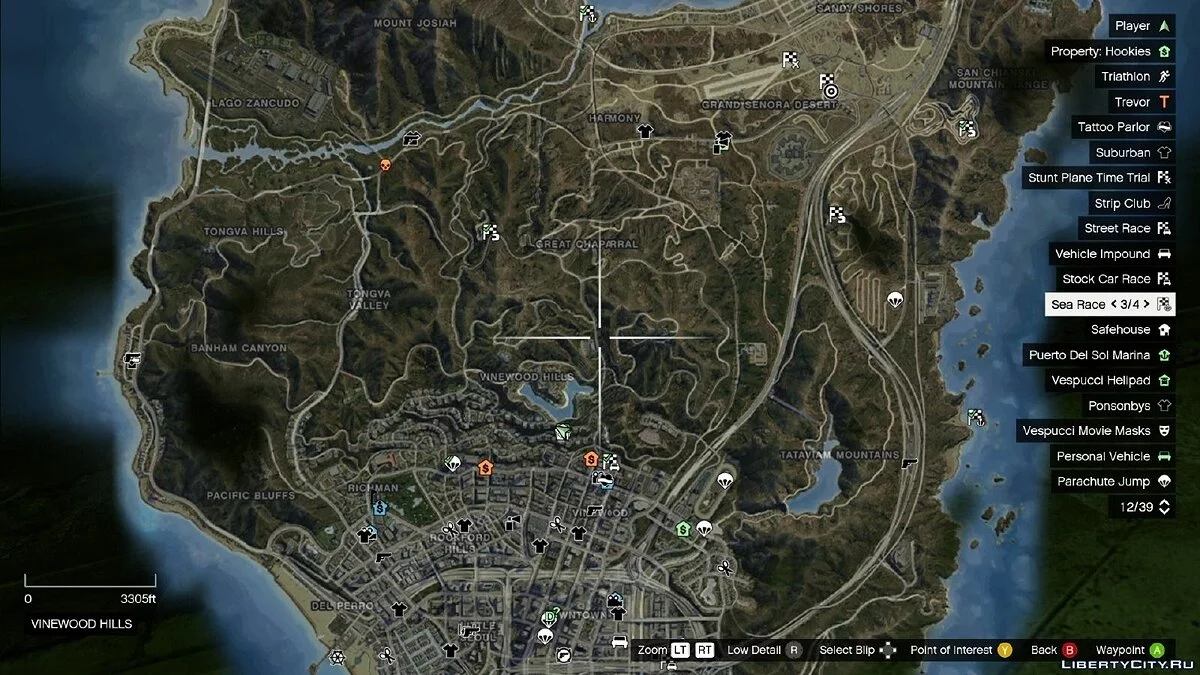 Карта з супутникового виду / GTA 5
