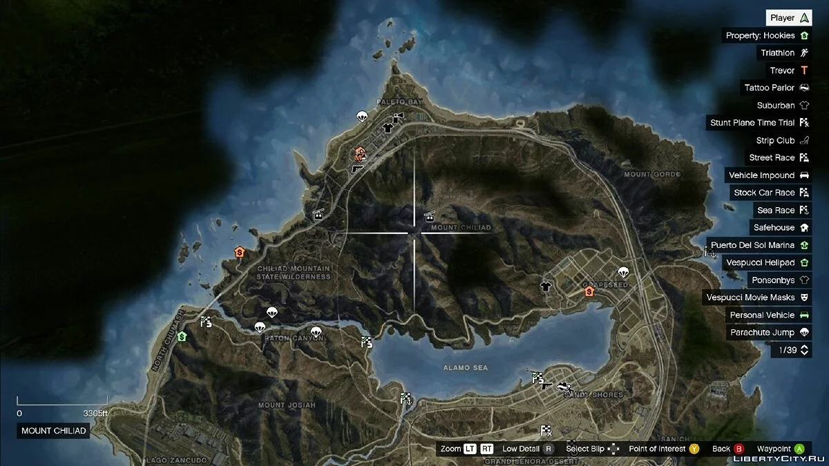 Карта з супутникового виду / GTA 5