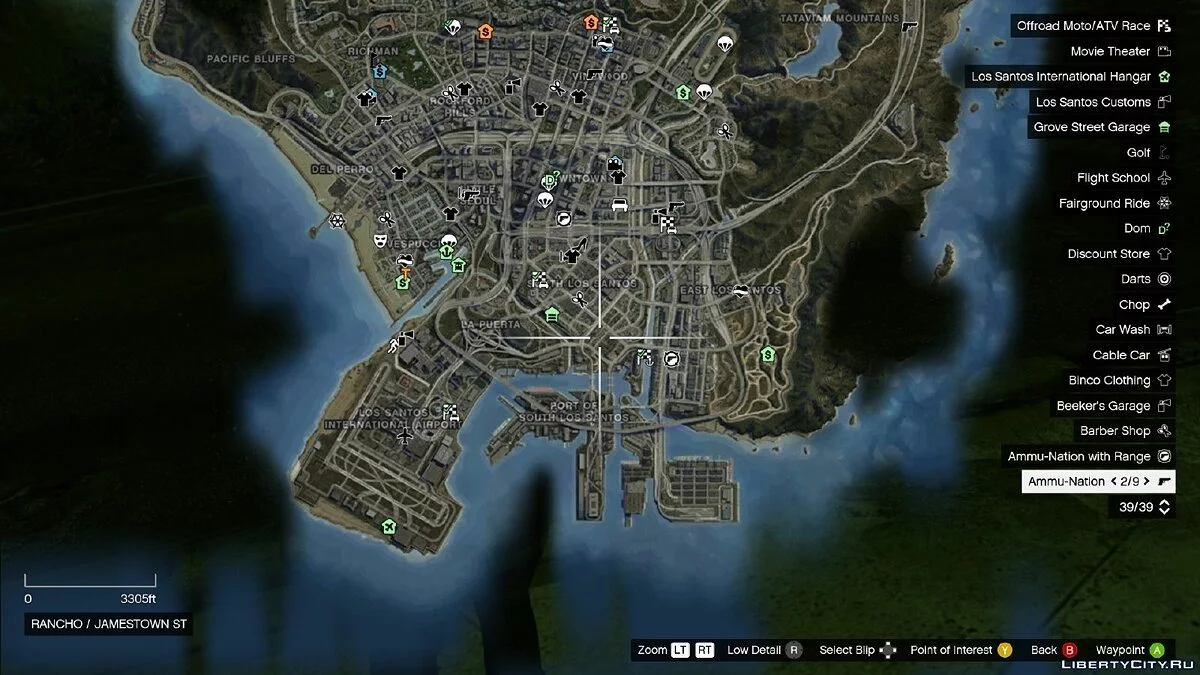 Карта з супутникового виду / GTA 5