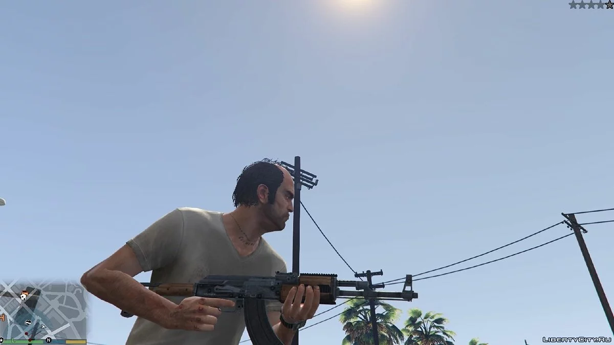Wooden AK-47 Mod for Assault Rifle / GTA 5