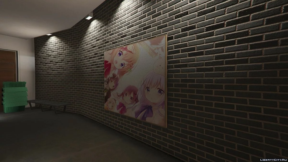 Pôster anime da casa do Franklin (Gochuumon wa Usagi desu ka) 1.0 / GTA 5