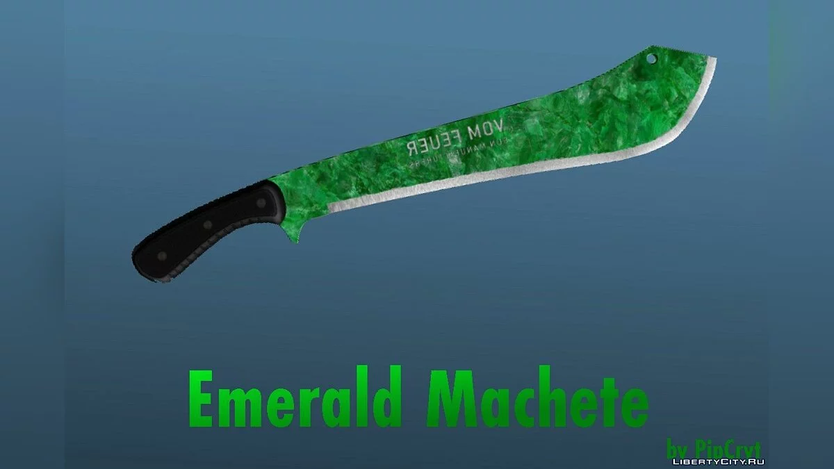 Golden, Emerald & Dark-Azure Machete 1.0 / GTA 5