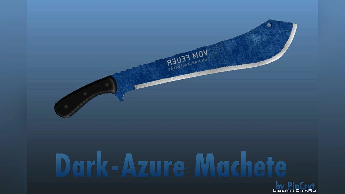 Golden, Emerald & Dark-Azure Machete 1.0 / GTA 5