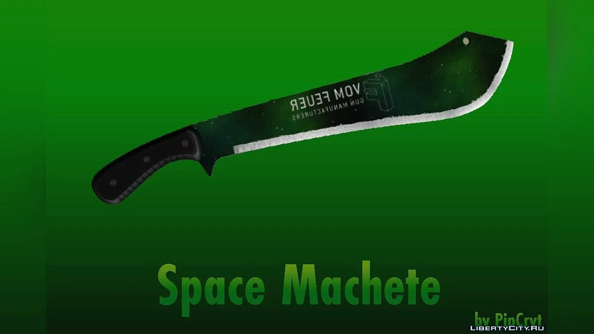 Green and Standard Space Machete 1.0 / GTA 5