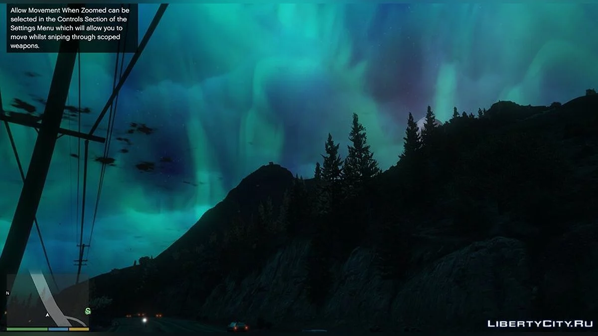 Aurora Borealis Instead of Sky / GTA 5
