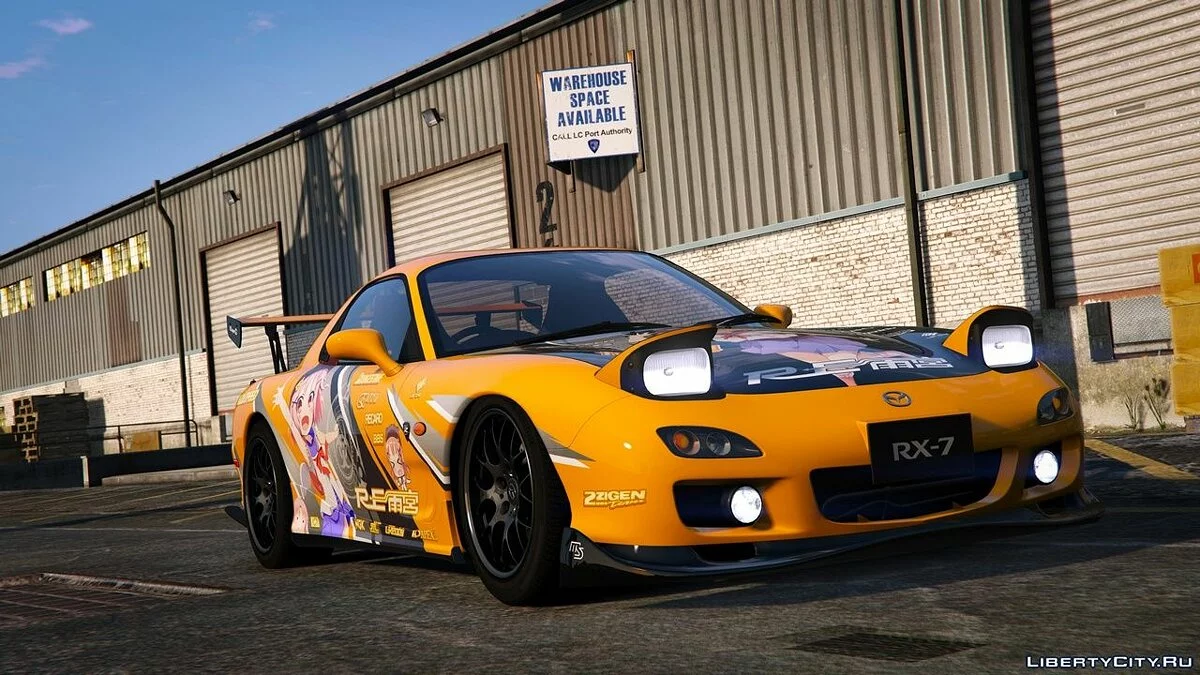 Stiker Anime untuk Mazda RX7 Spirit R / GTA 5