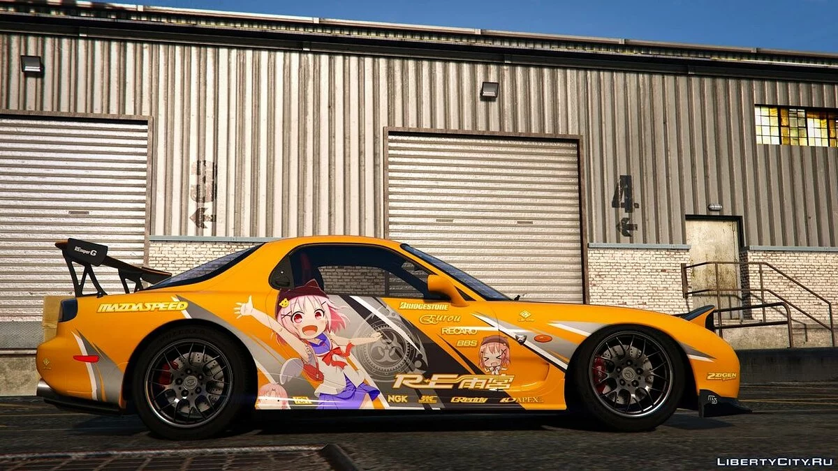 Stiker Anime untuk Mazda RX7 Spirit R / GTA 5