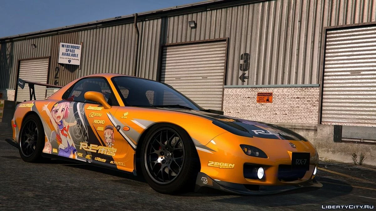 Stiker Anime untuk Mazda RX7 Spirit R / GTA 5