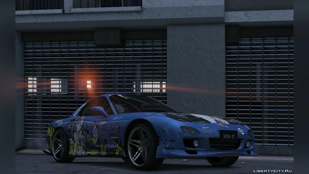 Stiker Ishtar itasha untuk Mazda RX7 Spirit R / GTA 5