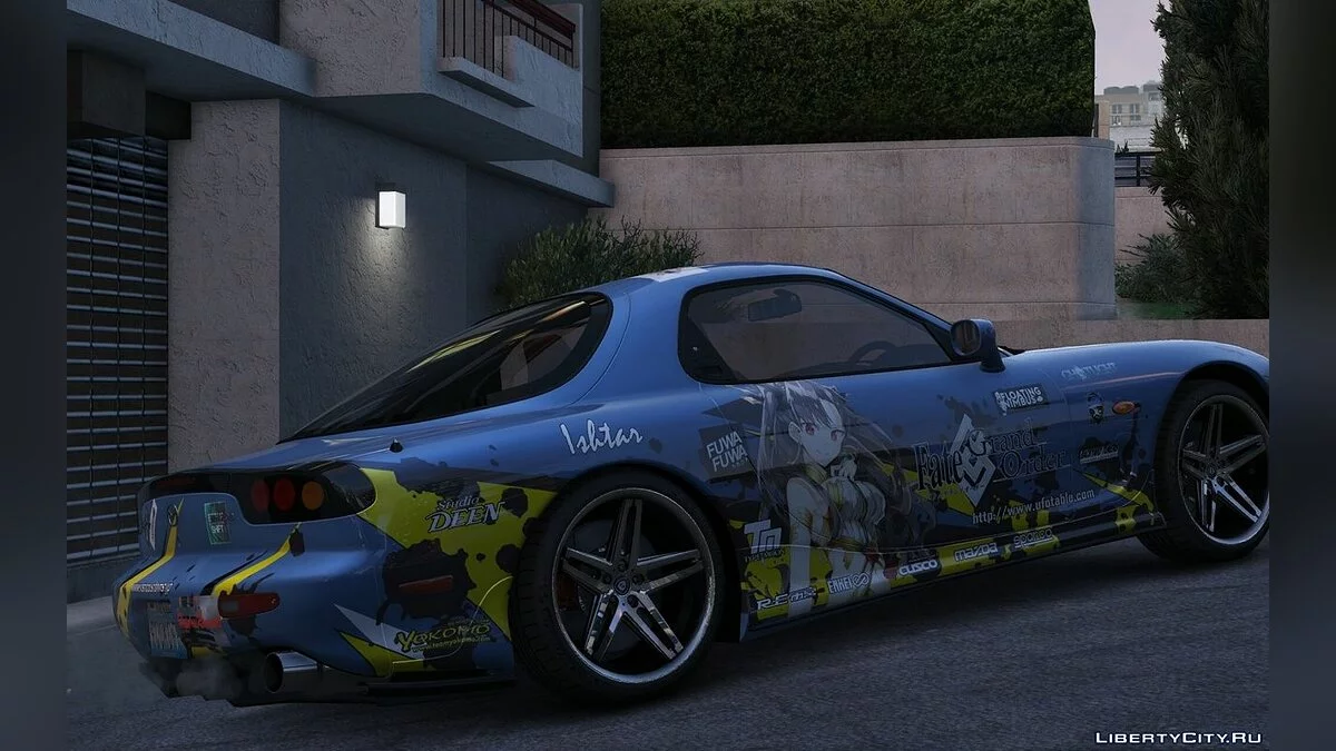 Stiker Ishtar itasha untuk Mazda RX7 Spirit R / GTA 5