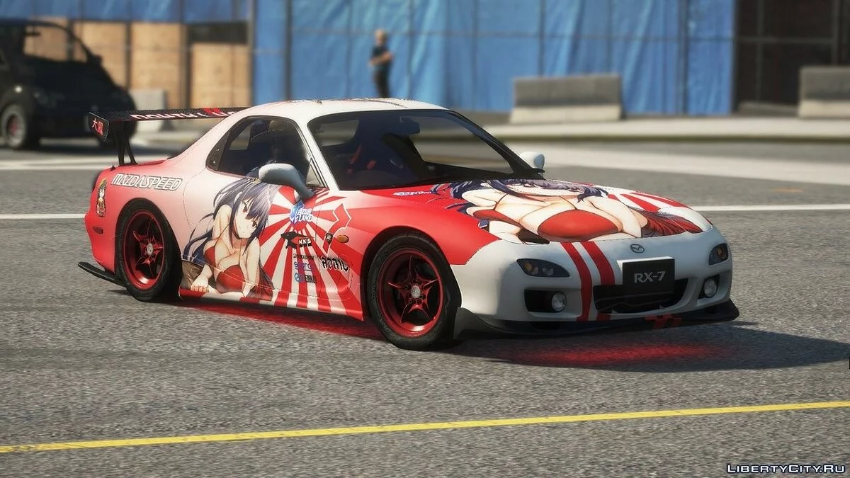 Stiker Gaya Jepang untuk Mazda RX7 Spirit R / GTA 5