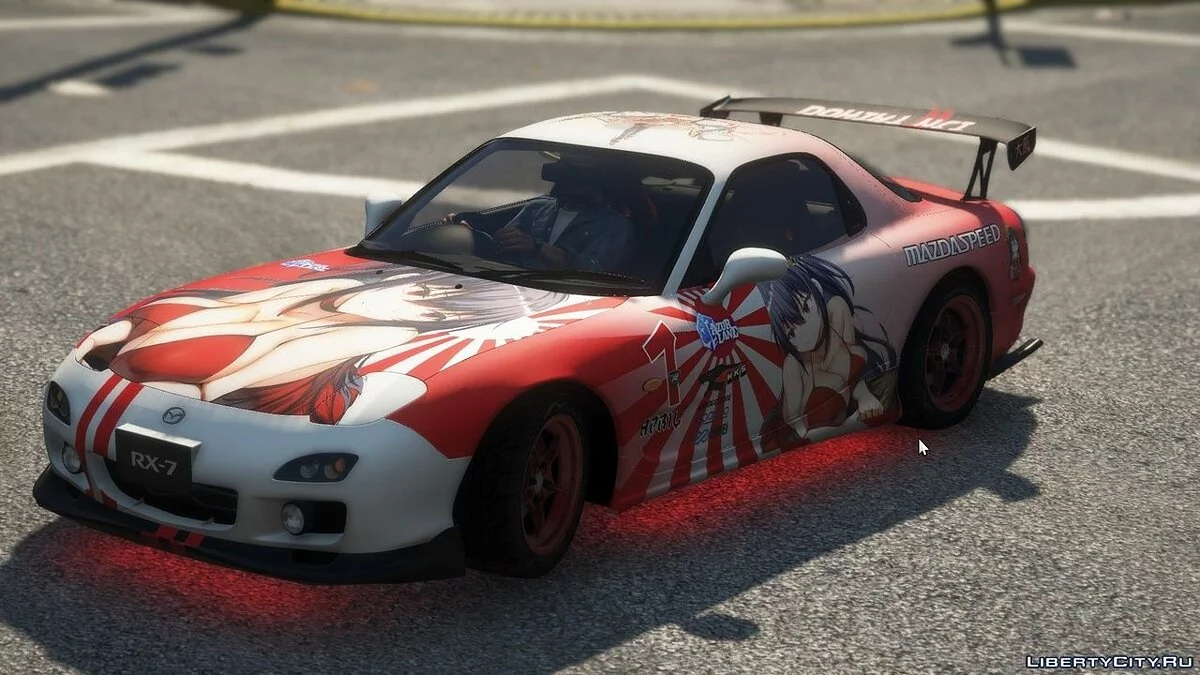Stiker Gaya Jepang untuk Mazda RX7 Spirit R / GTA 5