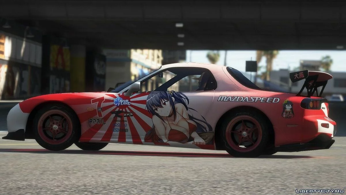 Stiker Gaya Jepang untuk Mazda RX7 Spirit R / GTA 5