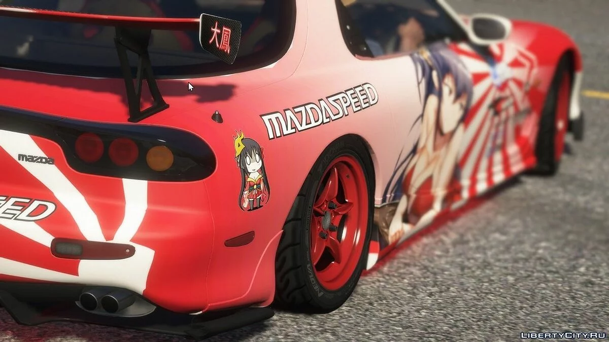 Stiker Gaya Jepang untuk Mazda RX7 Spirit R / GTA 5