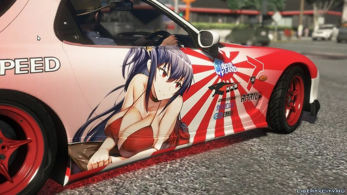 Stiker Gaya Jepang untuk Mazda RX7 Spirit R / GTA 5