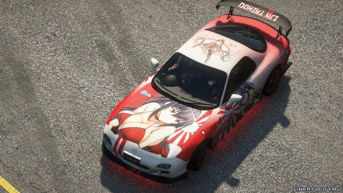 Stiker Gaya Jepang untuk Mazda RX7 Spirit R / GTA 5