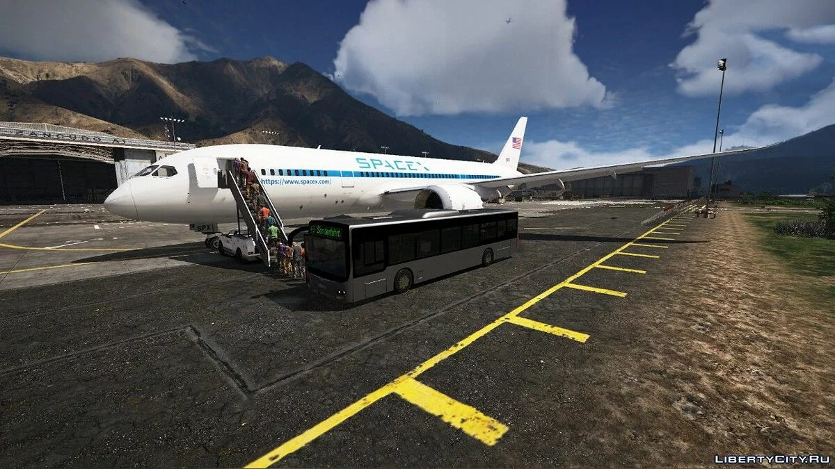Boeing 787-8 Space X Shuttle / GTA 5