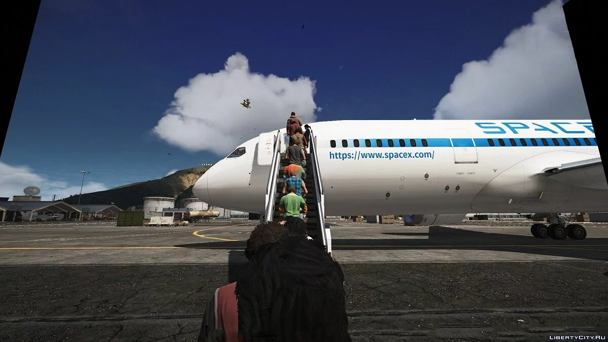 Boeing 787-8 Space X Shuttle / GTA 5