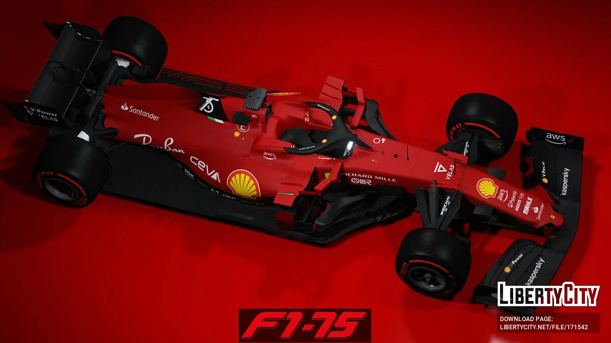 Ferrari F1-75 Livery v1.0 / GTA 5