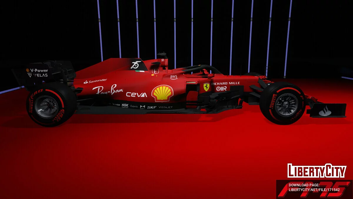 Ferrari F1-75 Livery v1.0 / GTA 5