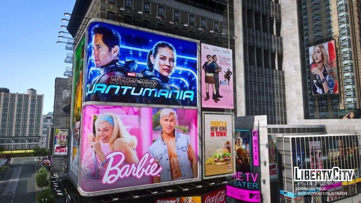 Реальні рекламні щити Time Square 2023 / GTA 5