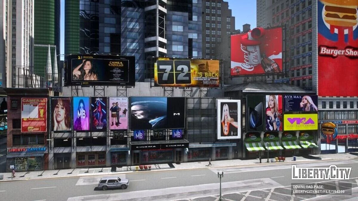 Реальні рекламні щити Time Square 2023 / GTA 5