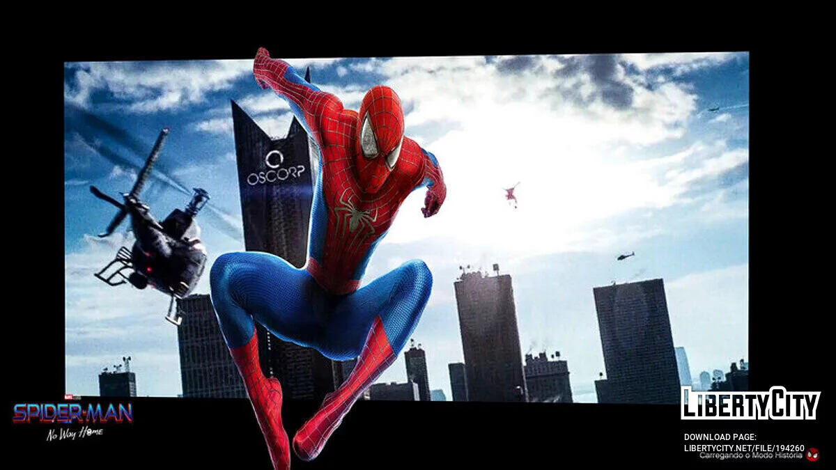 Завантажувальний екран у стилі Spider-Man No Way Home / GTA 5
