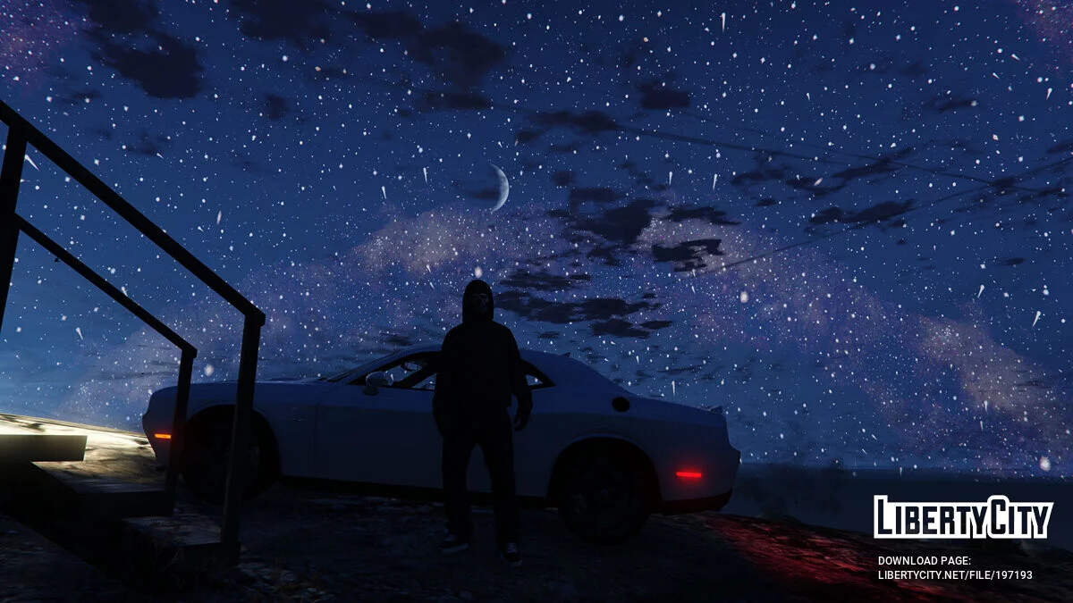 The new night sky (Milky Way). / GTA 5