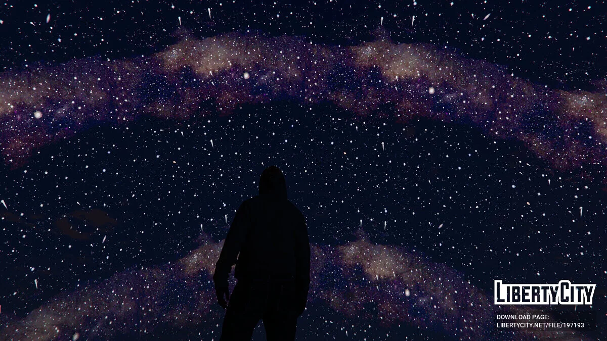 The new night sky (Milky Way). / GTA 5