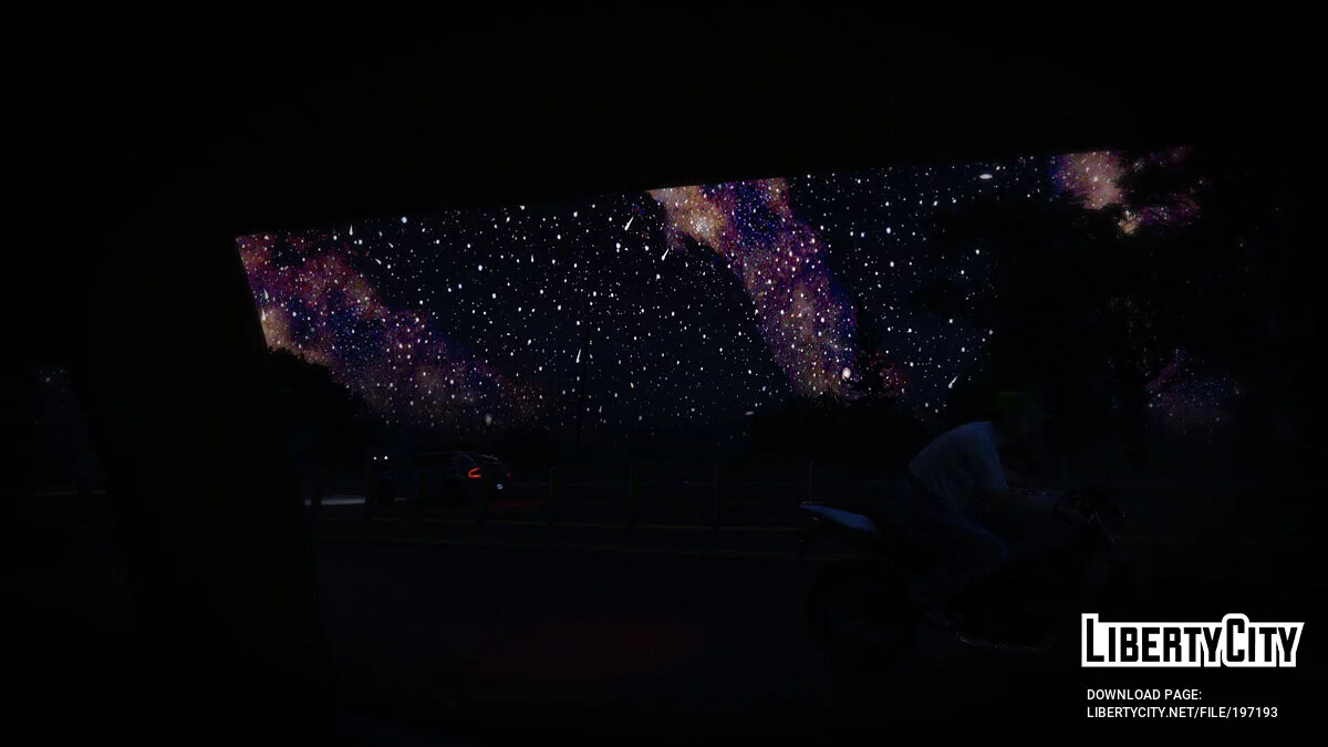 The new night sky (Milky Way). / GTA 5