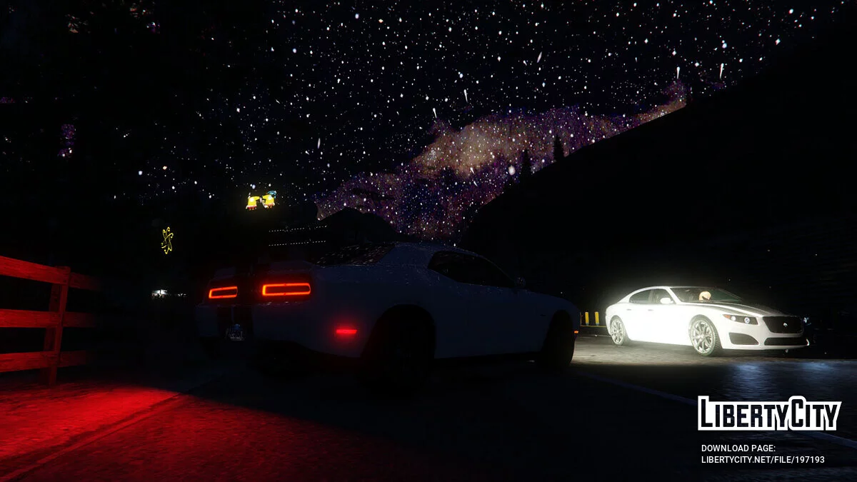 The new night sky (Milky Way). / GTA 5
