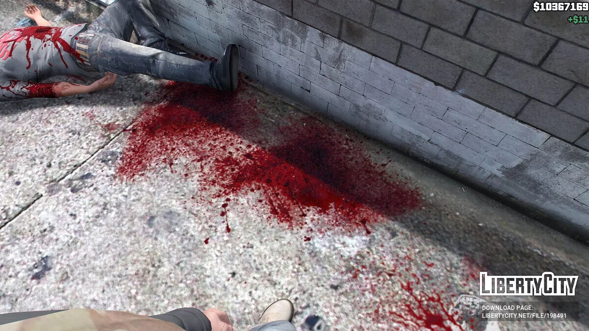 Realistic blood and wounds / GTA 5