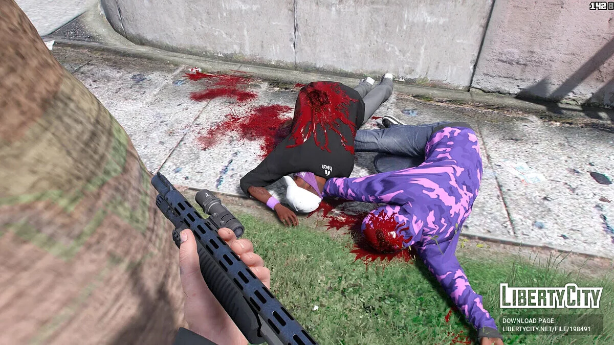 Realistic blood and wounds / GTA 5